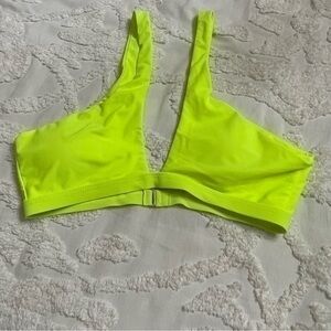 SHEIN FLORESCENT GREEN TANK TOP BIKINI TOP SZ M